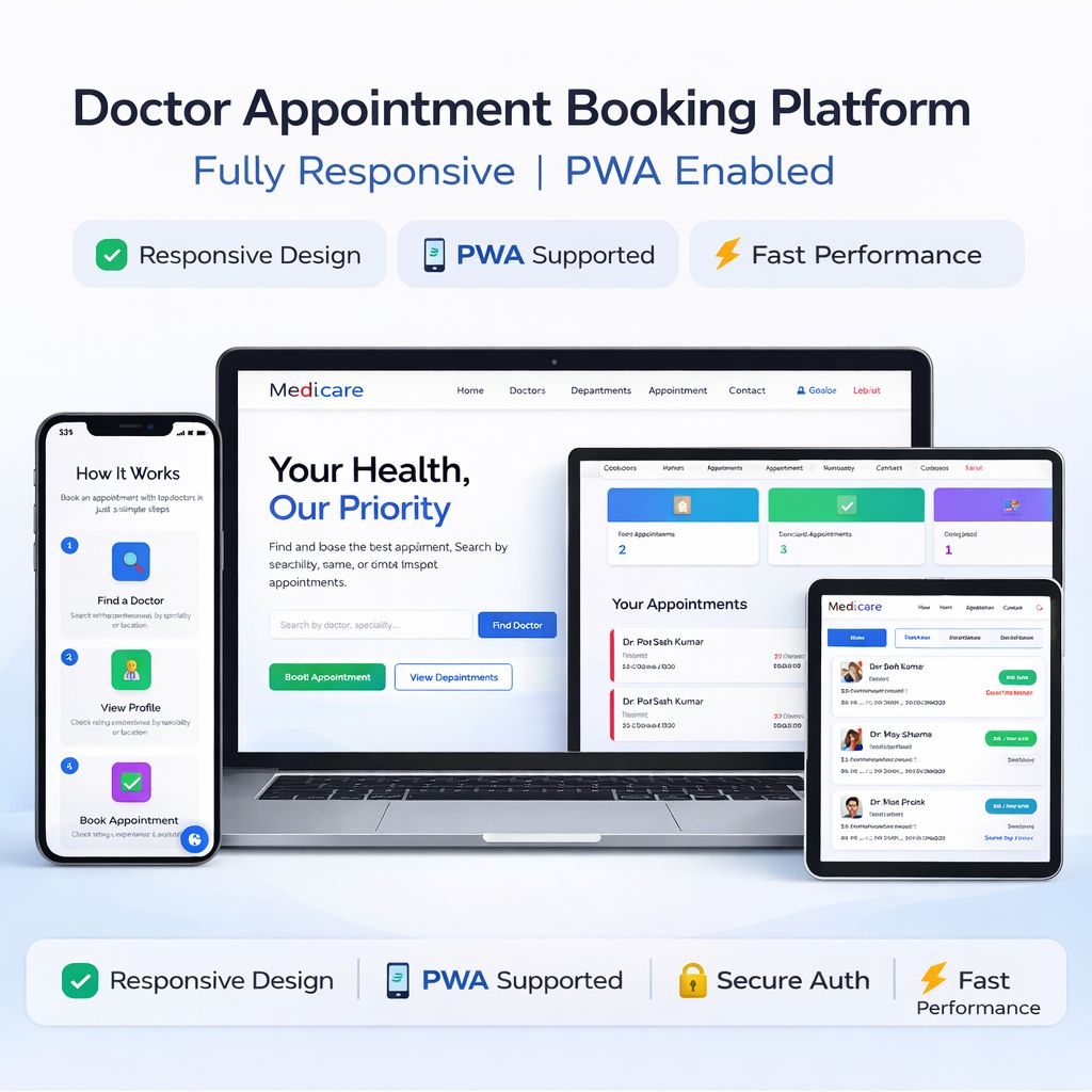 Doctor Appointment Platform - Healthcare Booking System by Chetan Thakur